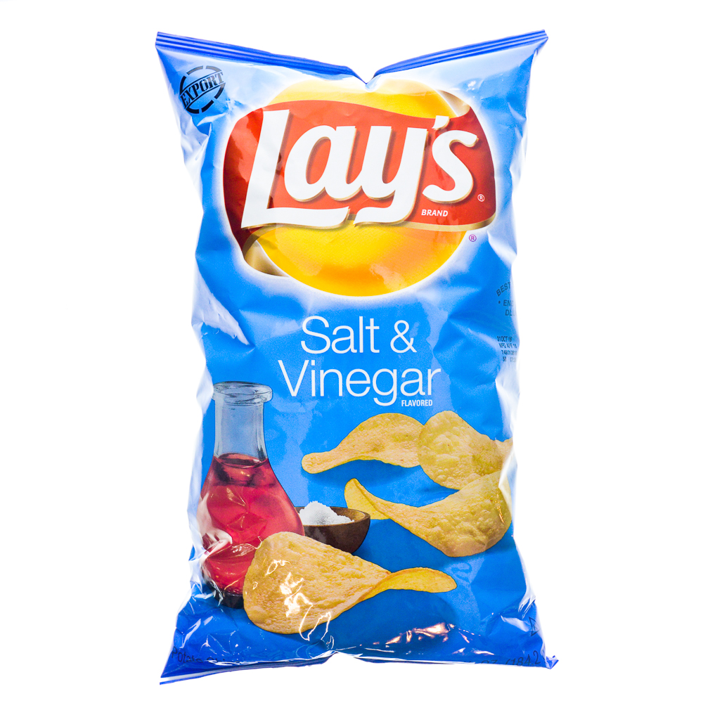 Lay's Salt & Vinegar Potato Chips 184g MyGroser